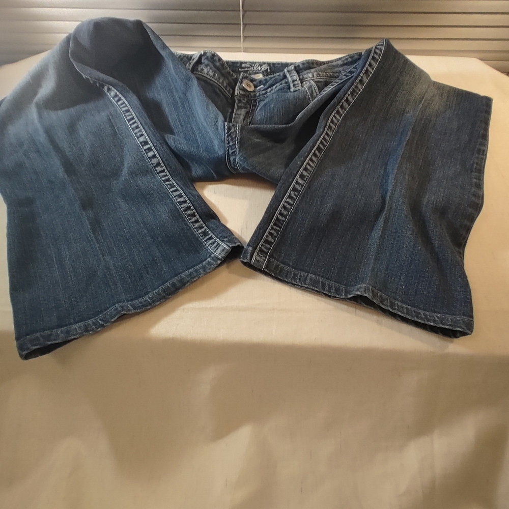 Silver Suki Jeans Bootcut Mid Rise Curve Womens - Picture 6 of 13